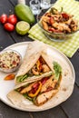 Homemade Chicken Fajitas with Vegetables