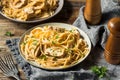 Homemade Chicken Fettuccine Alfredo Pasta