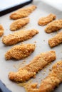 Homemade chicken fingers Royalty Free Stock Photo