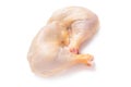 Homemade chicken meat. Two chicken legs isolated on a white background Royalty Free Stock Photo