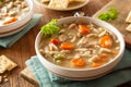 Homemade Chicken Noodle Soup Royalty Free Stock Photo