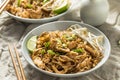 Homemade Chicken Pad Thai Royalty Free Stock Photo