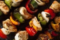 Homemade Chicken Shish Kabobs Royalty Free Stock Photo