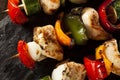 Homemade Chicken Shish Kabobs Royalty Free Stock Photo