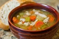 Homemade chicken vegetable soup