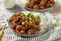 Homemade Chinese General Tsos Chicken Royalty Free Stock Photo