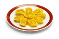 Homemade chinese gold ingot dumplings Royalty Free Stock Photo