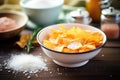 homemade chips in a ceramic dish with sea salt