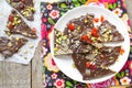 Homemade chocolate bark