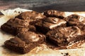 Homemade chocolate brownies Royalty Free Stock Photo