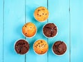 Homemade Chocolate Chip Muffins Royalty Free Stock Photo