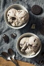 Homemade Chocolate Cookes and Cream Icecream