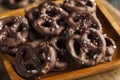 Homemade Chocolate Covered Pretzels Royalty Free Stock Photo