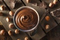 Homemade Chocolate Hazelnut Spread Royalty Free Stock Photo