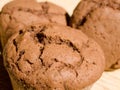 Homemade chocolate muffins Royalty Free Stock Photo