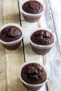 Homemade chocolate muffins