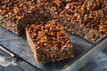 Homemade Chocolate Rice Crispy Treats Royalty Free Stock Photo