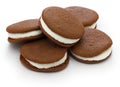 Homemade chocolate whoopie pie Royalty Free Stock Photo