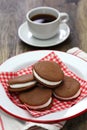 Homemade chocolate whoopie pie