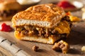 Homemade Chopped Cheese Sandwich Royalty Free Stock Photo