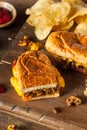 Homemade Chopped Cheese Sandwich Royalty Free Stock Photo