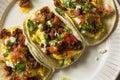 Homemade Chorizo Breakfast Tacos Royalty Free Stock Photo