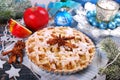 Homemade christmas apple pie