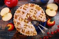 Homemade christmas apple pie