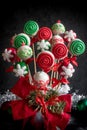 Christmas decoration on cake pops Royalty Free Stock Photo