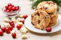 Homemade Christmas cranberry cookies