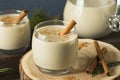 Homemade Christmas Eggnog with Cinnamon