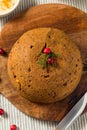 Homemade Christmas Figgy Pudding Royalty Free Stock Photo