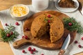 Homemade Christmas Figgy Pudding Royalty Free Stock Photo