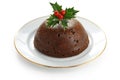 Homemade christmas pudding Royalty Free Stock Photo