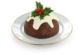 Homemade christmas pudding Royalty Free Stock Photo