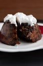 Homemade Christmas pudding Royalty Free Stock Photo