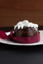 Homemade Christmas pudding Royalty Free Stock Photo