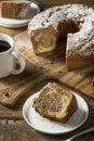 Homemade Cinnamon Coffee Cake Royalty Free Stock Photo