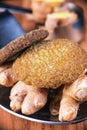 Homemade cinnamon ginger snap sugar cookies Royalty Free Stock Photo