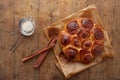 Homemade cinnamon roll cake