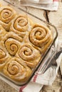 Homemade Cinnamon Roll Sticky Buns Royalty Free Stock Photo