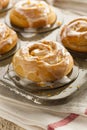 Homemade Cinnamon Roll Sticky Buns Royalty Free Stock Photo