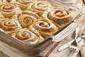 Homemade Cinnamon Roll Sticky Buns Royalty Free Stock Photo