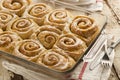 Homemade Cinnamon Roll Sticky Buns Royalty Free Stock Photo