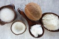 Homemade coconut products