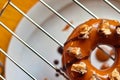 Homemade colorful donuts made with love