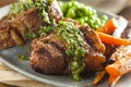 Homemade Cooked Lamb Chops Royalty Free Stock Photo