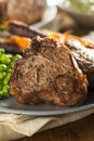 Homemade Cooked Lamb Chops Royalty Free Stock Photo