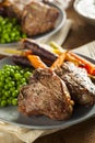 Homemade Cooked Lamb Chops Royalty Free Stock Photo