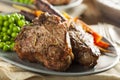 Homemade Cooked Lamb Chops Royalty Free Stock Photo